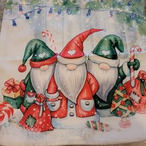 Christmas Gnome Pillow Cover Set of 2 18x18 Standard New Boutique Collection
